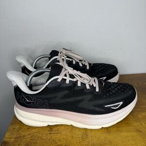 Hoka One One Clifton 9 Running Shoes Women's Size 11 B Black
